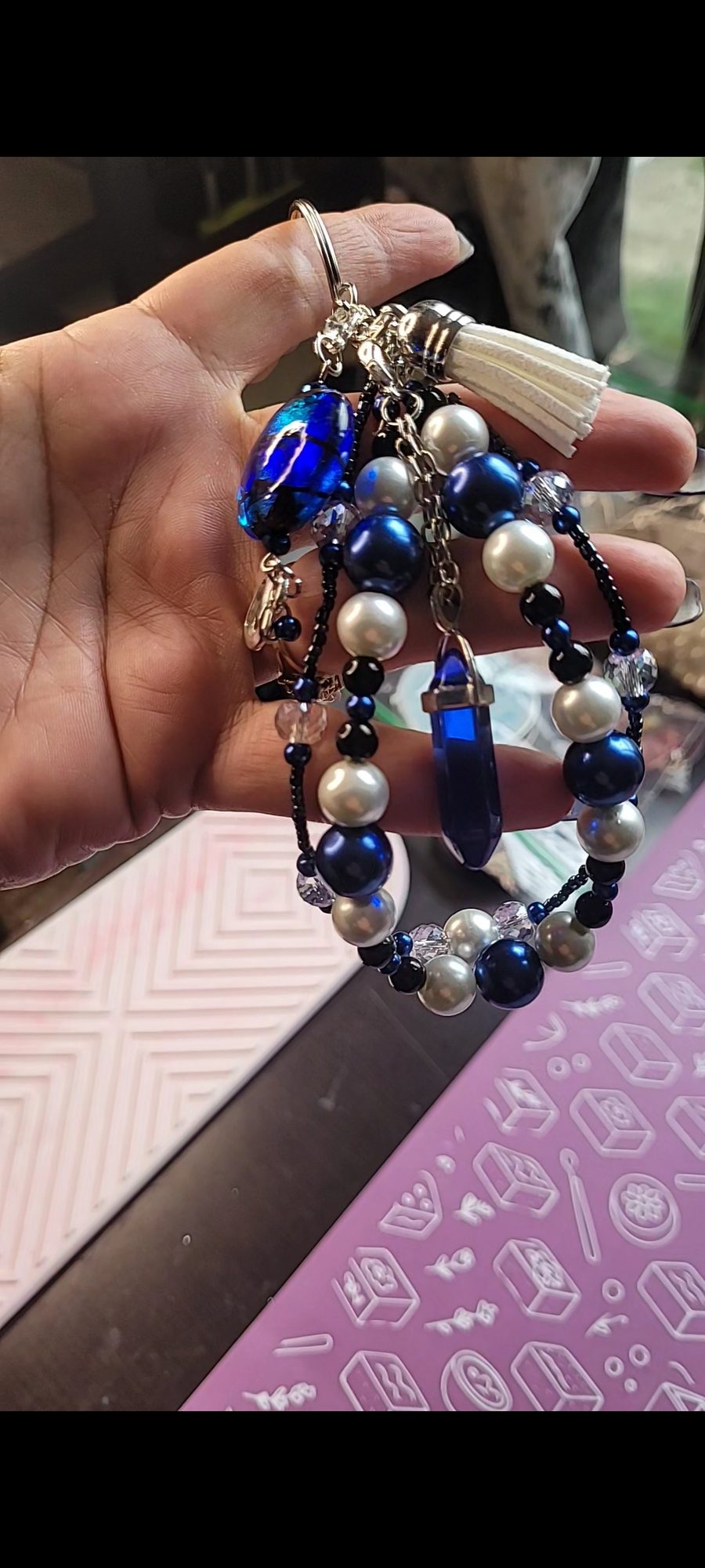 Key chain with charms